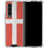 Denmark Flag Distressed Galaxy Z Fold4 5G Clear Case